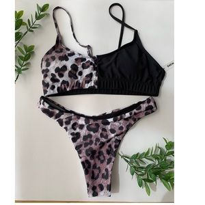 Leopard shein bikini